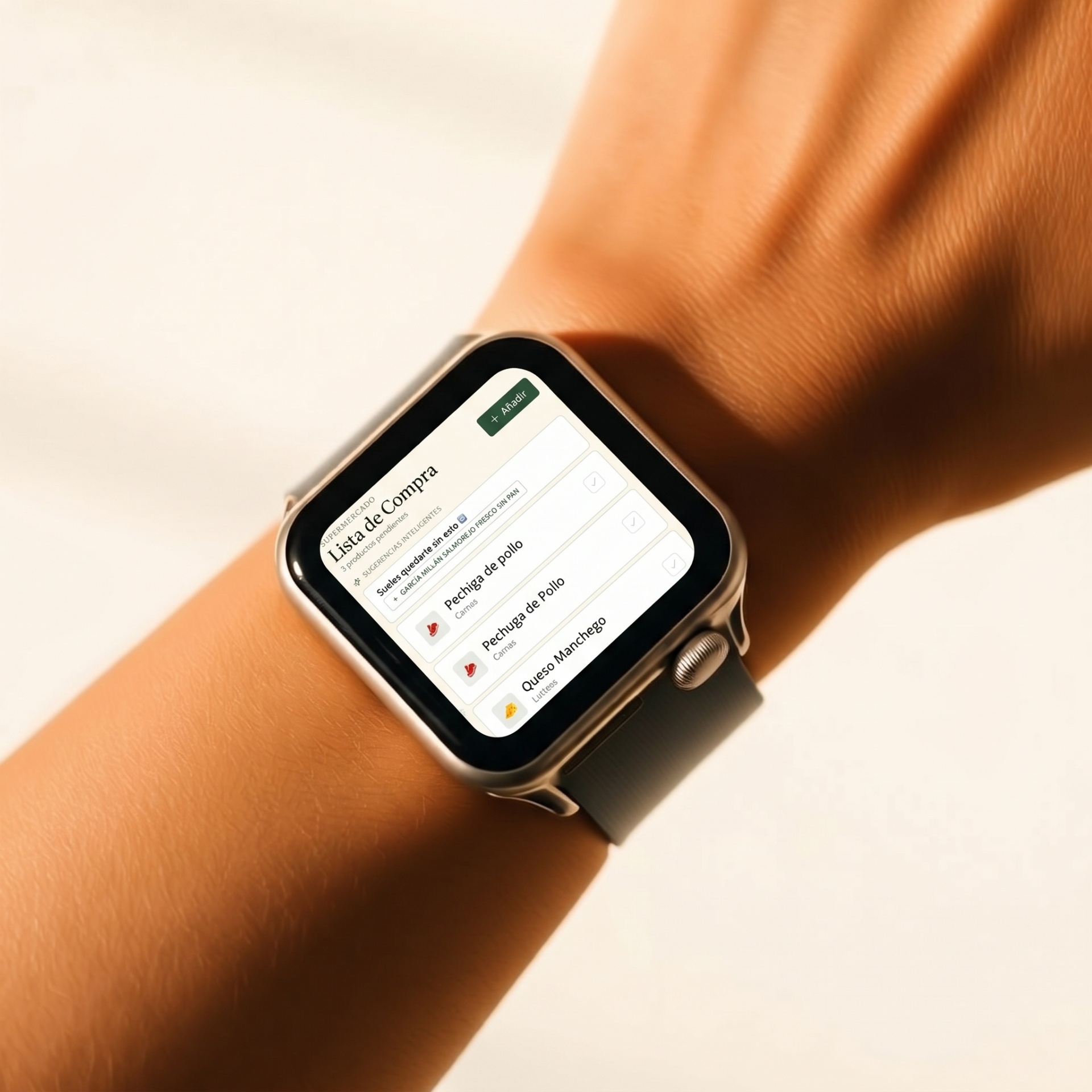 Notificación de caducidad en Apple Watch